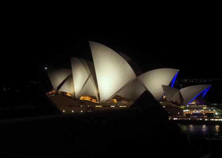 Opernhaus Sydney bei Nacht