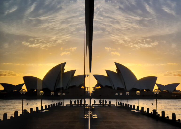Spiegelung der Oper Sydney