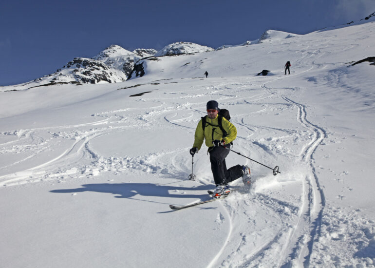 Abfahrten in unverspurtem Gelände
