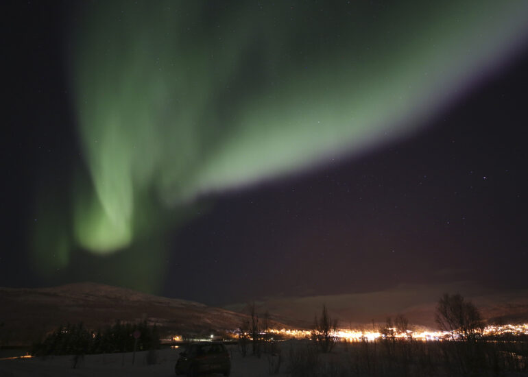 Nordlichter über dem Norden Norwegens