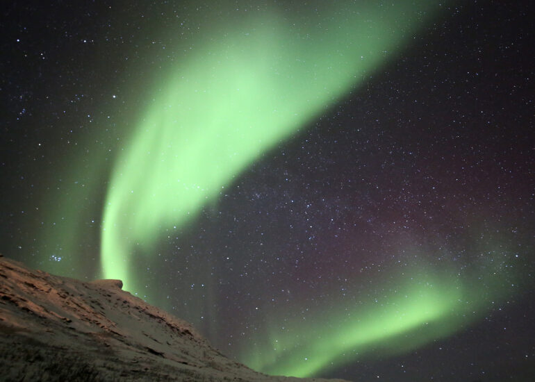 Nordlichter über dem Norden Norwegens