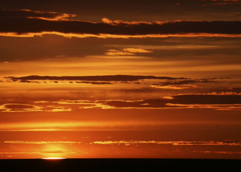 Spektakulärer Sonnenuntergang
