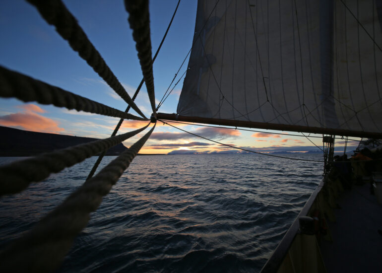 Abendstimmung an Bord der Noorderlicht