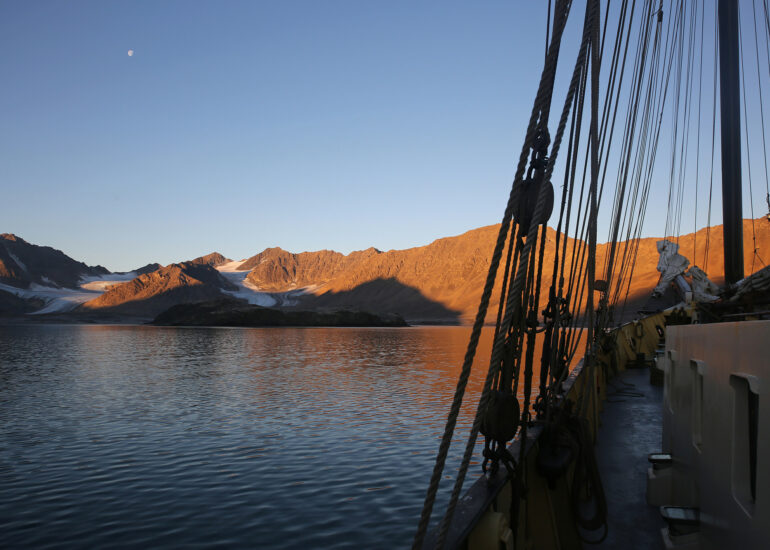Abendstimmung an Bord der Noorderlicht