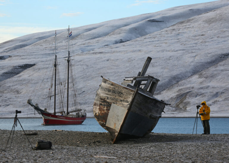 Ein verlassenes Schiff