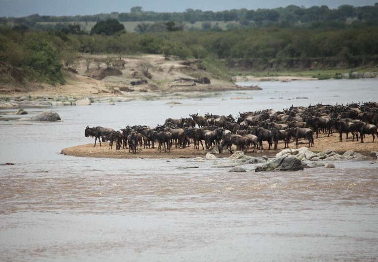 Vor dem River-Crossing