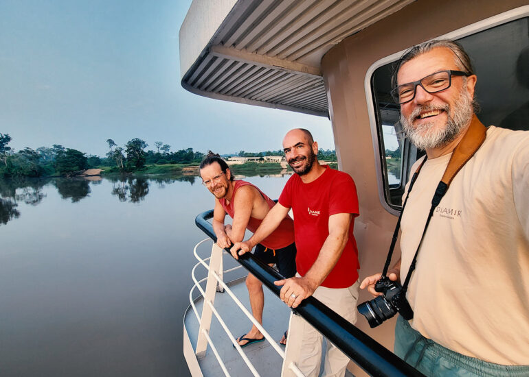 Auf dem Deck der Princess Ngalessa